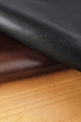 Kemer Bagajı için Klasik Siyah Kılçık Desenli Silikon Deri Kumaş